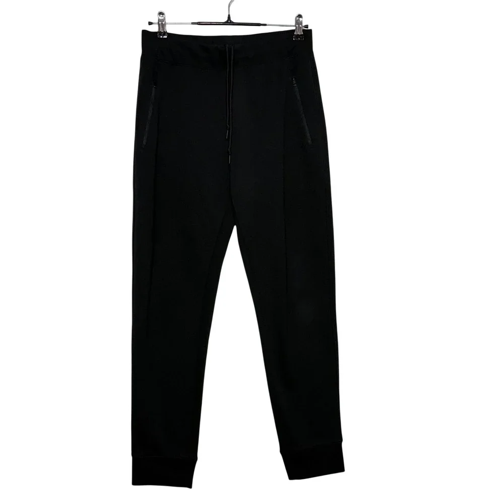 Uniqlo Joggers Mens Medium 30X30 Black Dry Stretch Sweatpants Zip Pockets